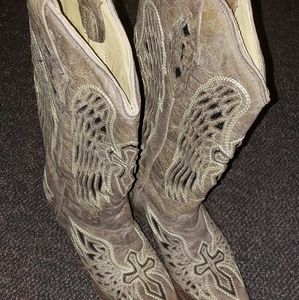 Cross Winged Cowboy Boots